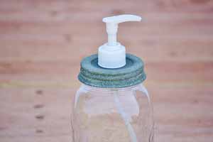 Rustic Mason Jar Soap Dispenser